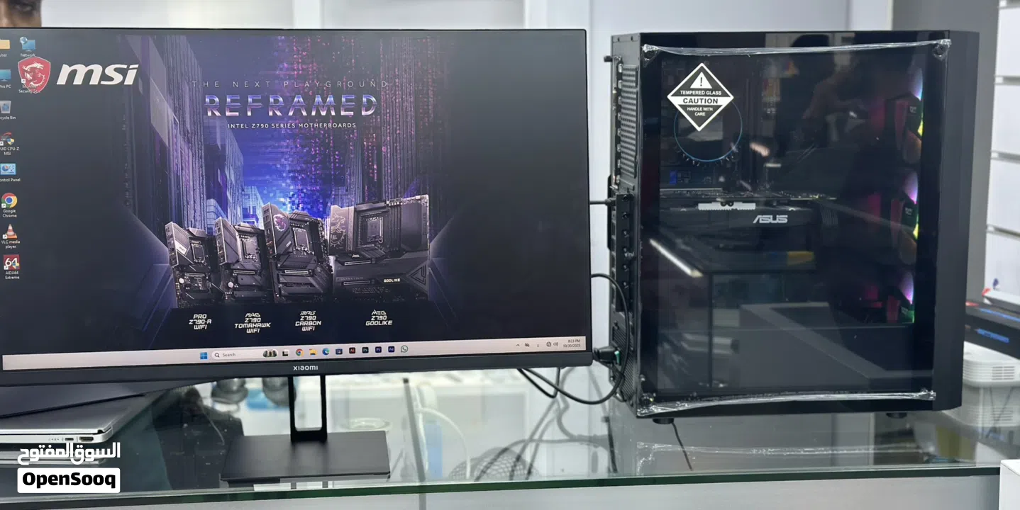 ASUS GAMING PC WITH XIAOMI MONITOR INTEL CORE i5 16 GB RAM 512 GB WITH RADION GRAPHICS 8gb