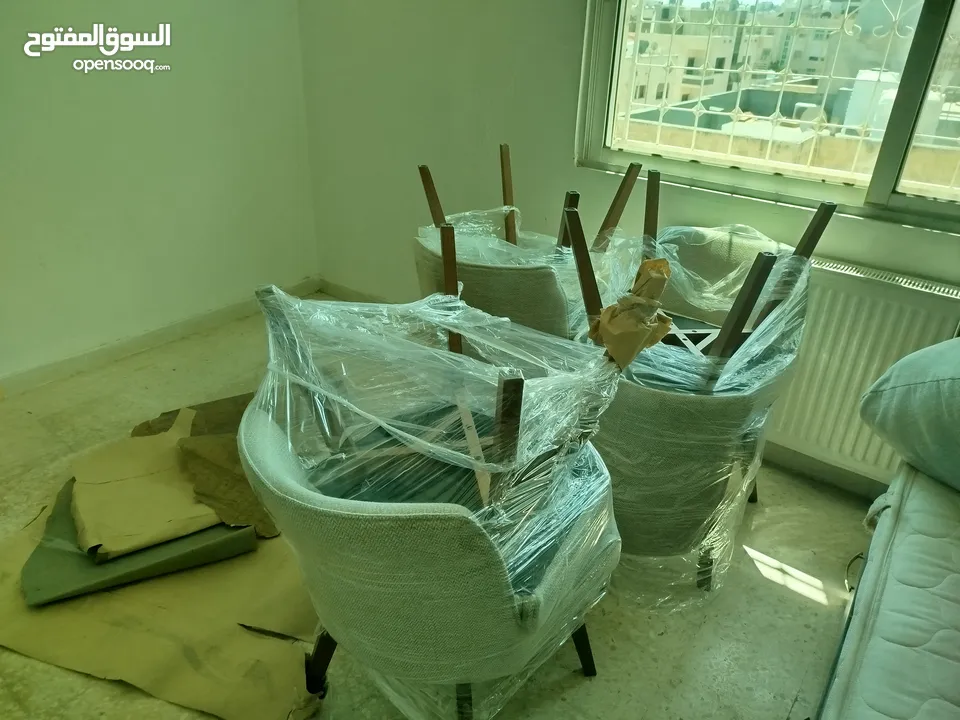طاولة سفرة قزاز 6 مقاعد