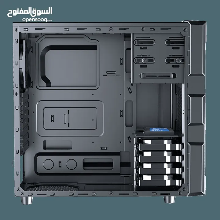 كيس جيمنغ  من جيماكس مضيئ رجب تصميم للحرارة GAMEMAX  GM-ONE RGB BK Case Gaming