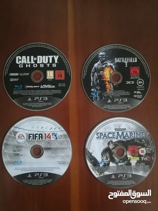 Used PS3 for sale with consoles and CD's