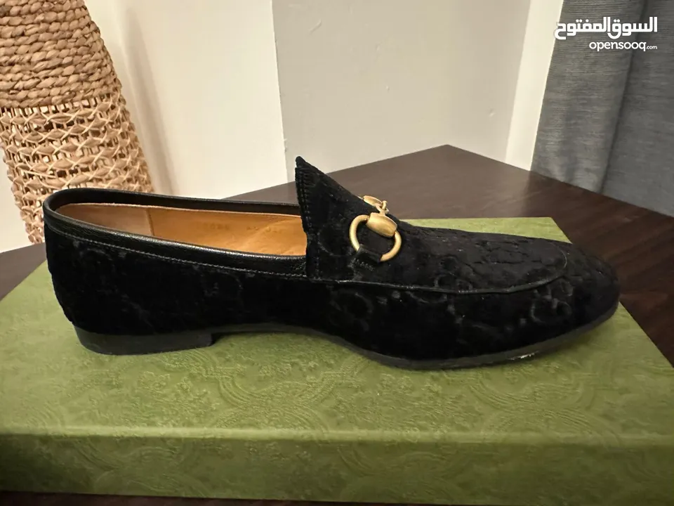 Gucci Jordaan GG Velvet Loafers