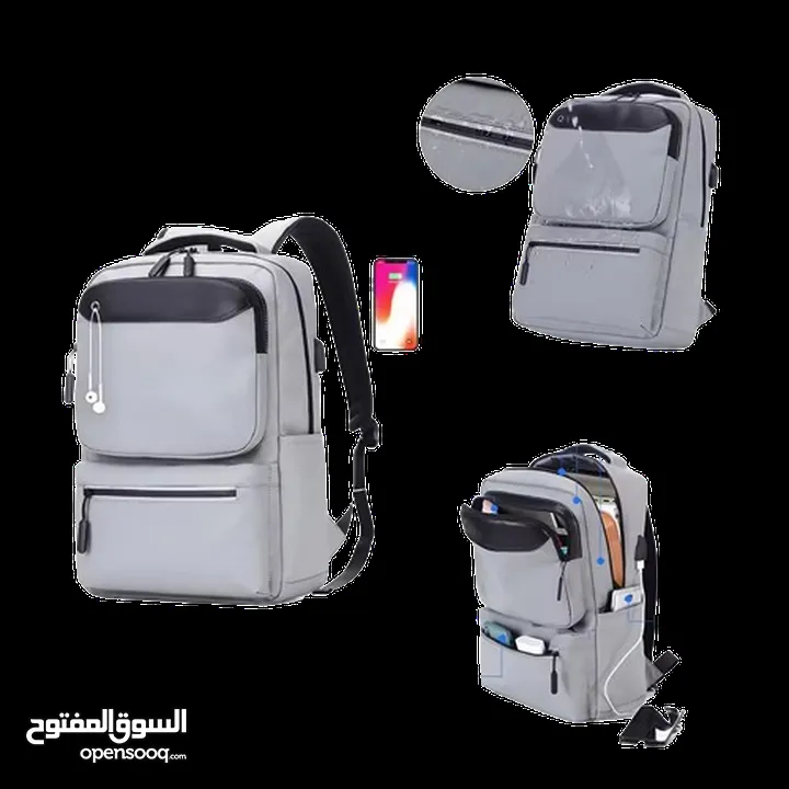 حقيبة ظهر مع USB متعددة الجيوب ذات سعة كبيرة "15.6- LARGE CAPACITY LAPTOP BACKPACK S-9903