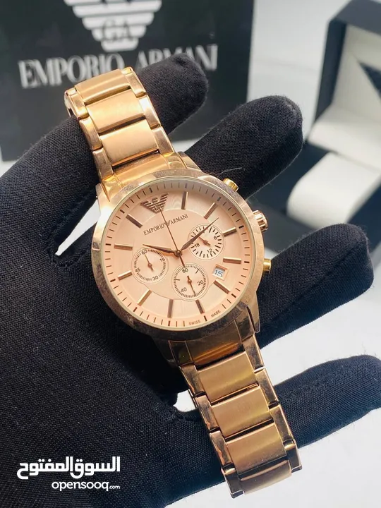 Emporio armani امبوريوم ارماني بطارية  ساعات شبابية فخمه