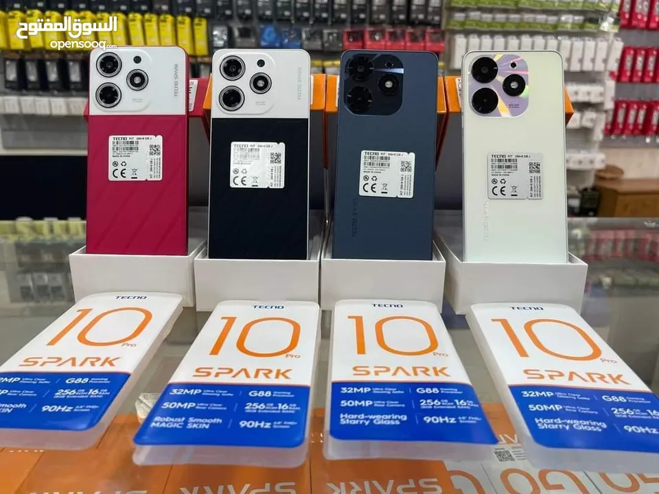 اخو الجديد بالكرتونة spark 10 pro رام 16 جيجا 256 اغراضة والكرتونه الأصلية متوفر توصيل