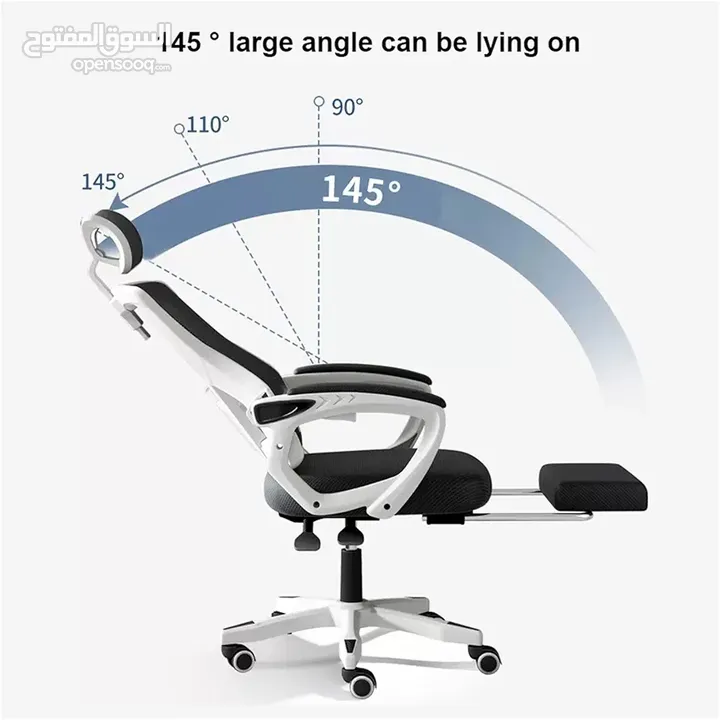 كرسي شبكي طبي مع مسند قدمين كرسي مدير مع دعم للظهر والديسك كرسي متحرك مع رقبة office chair
