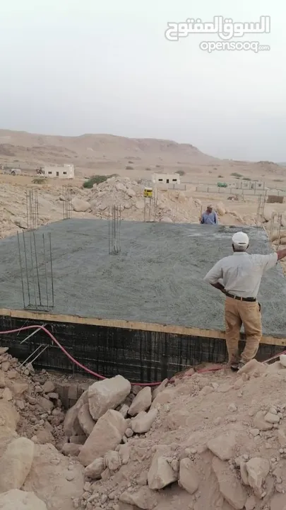 مشروع شاليه قيد الانشاء في دير علا مطلة على سد الكرامة وجبال فلسطين
