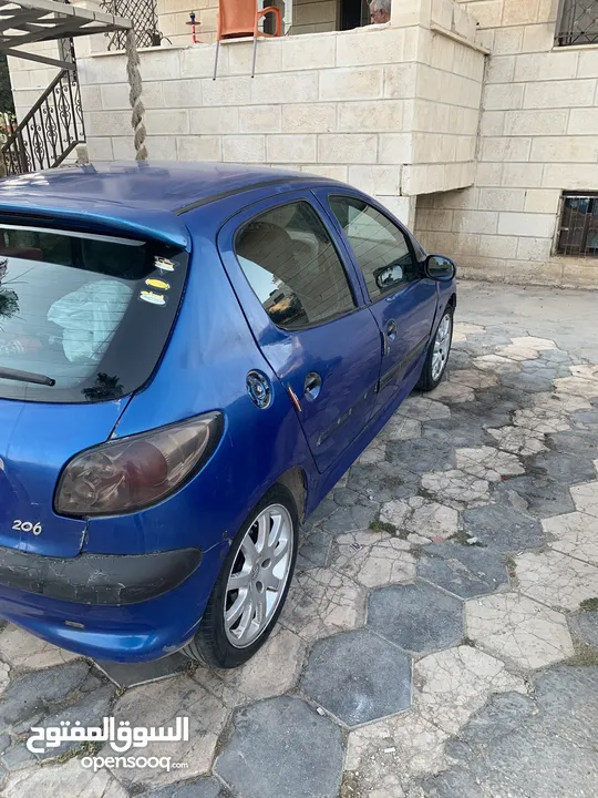بيجو 206 موديل2001 جير عادي ماتور 1600 للبيع المستعجل