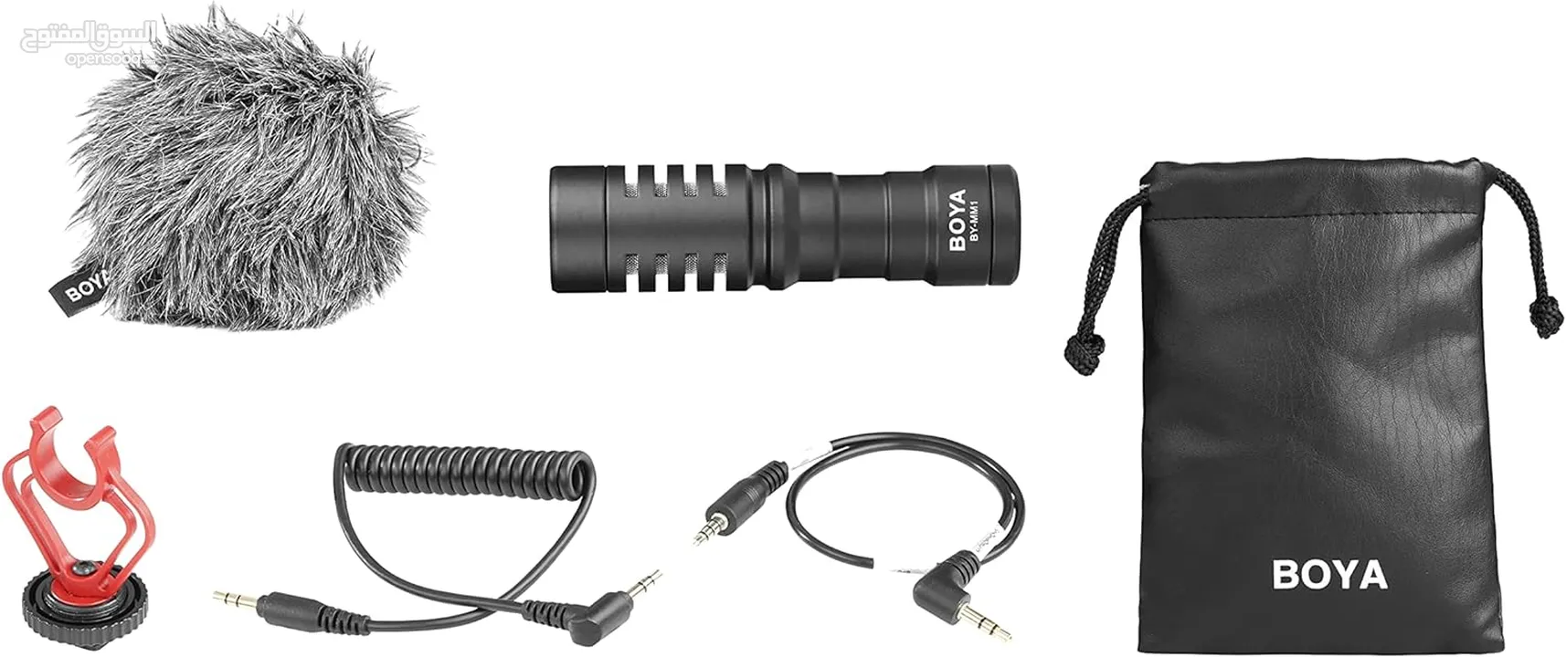 مايك تسجيل احترافي من براند بويا الأصلي للتسريمنغ والبودكاست Boya BY-MM1 Mic for PC & Smart Phone