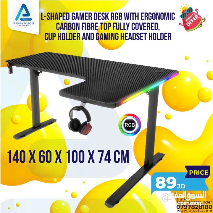 طاولة جيمنج Gaming RGB Table بافضل الاسعار