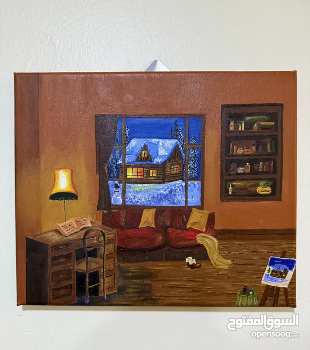 Original Artwork, Acrylic Painting. (Canvas Size:- 25x30cm)