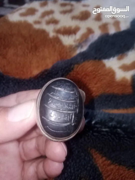 خاتم فضة 925 حجر عباس اباد