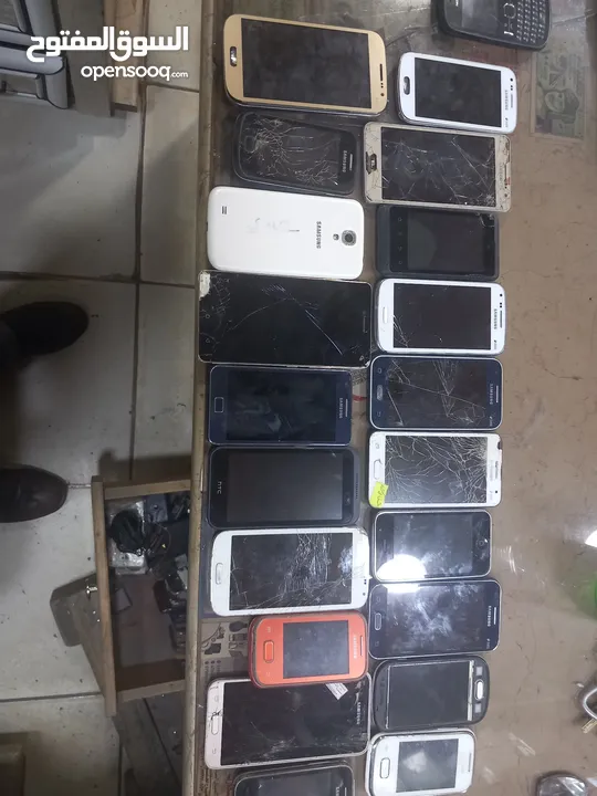 تلفونات معطلة  شطب شغل قطع عدد 32 جهاز البيع لكامل الكمية