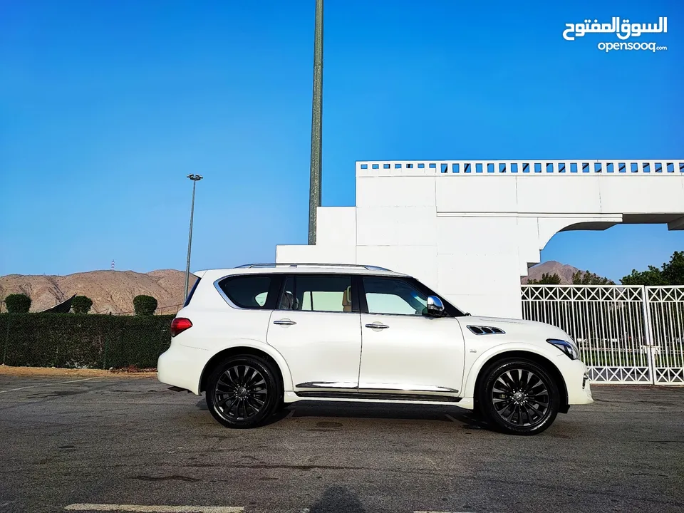 للبيع انفينتيQX80 خليجي الموديل : 2015 فووووول اوبشن المكينة الكبيره