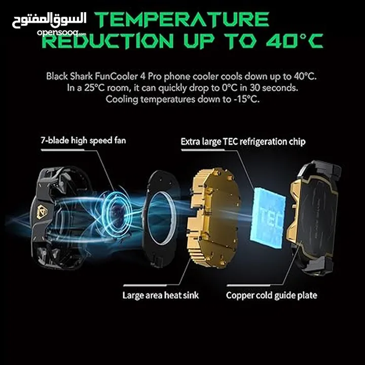 Black Shark Funcooler 4 Pro مروحة بلاك شارك 4 برو