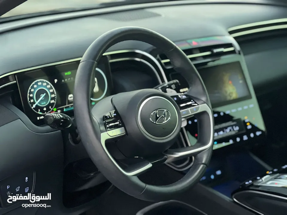 هونداي توسان/2022 فل الفل بدون فتحة سقف  2x4 ///240Hp بنزين + كهرباء  ( Haybrid) 1600cc