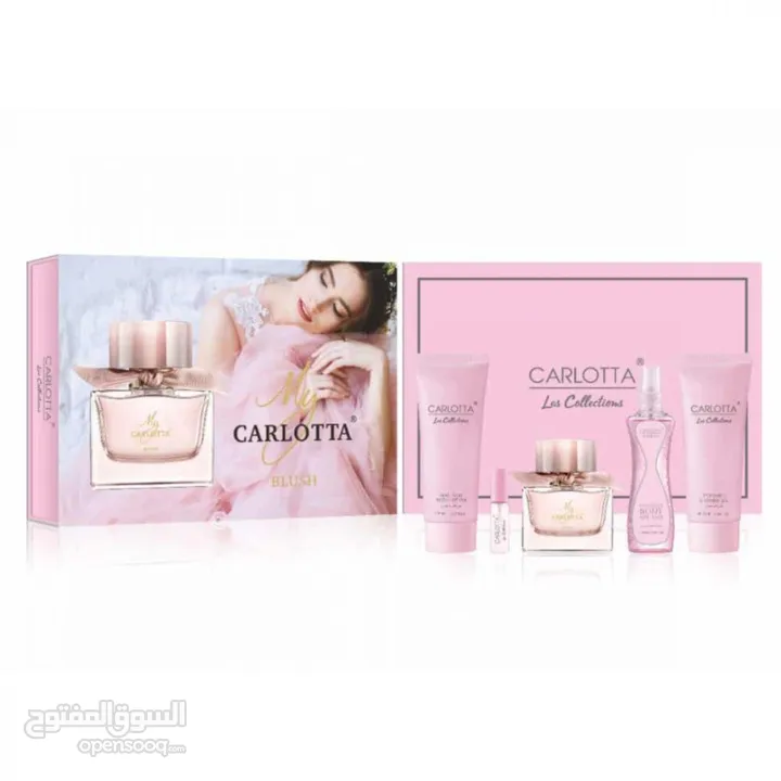بكجات عطور نوعية #CARLOTTA الأصلي  بكج 5 قطع   عطر 100مل  مرطب جسم (Body Lotio