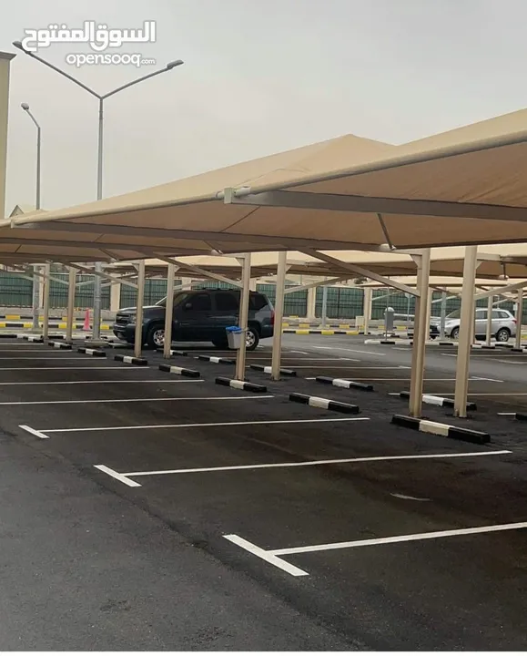 car parking shed k span and fabric