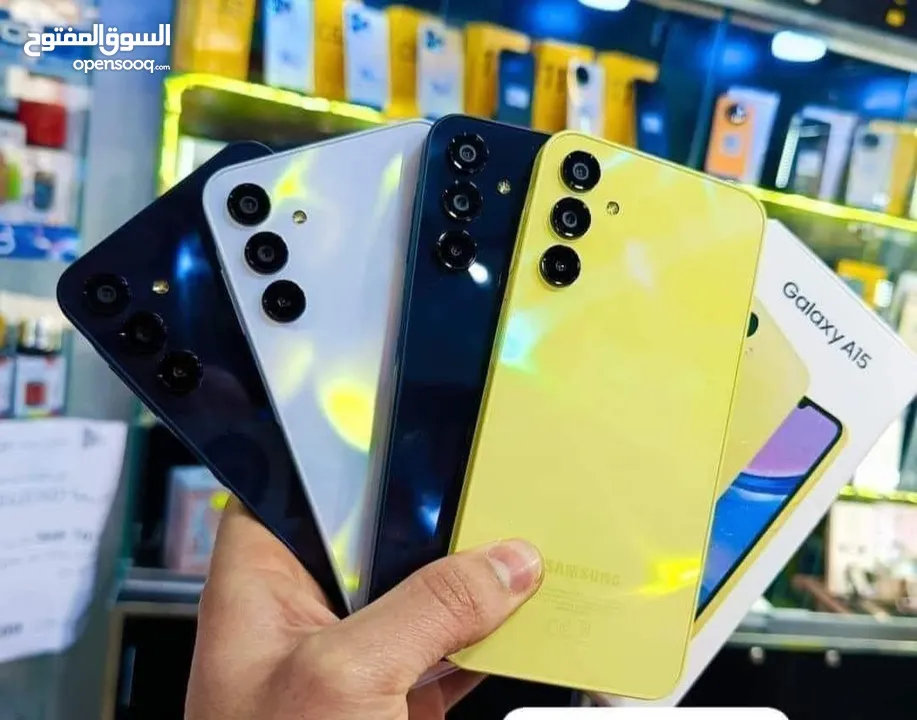 جديد Samsung A15 رام 8 و 12 و 16 جيجا 128 و 256 مكفول شركة هدية كفر ولزقه وشاحن الاصلي متوفر توصيل