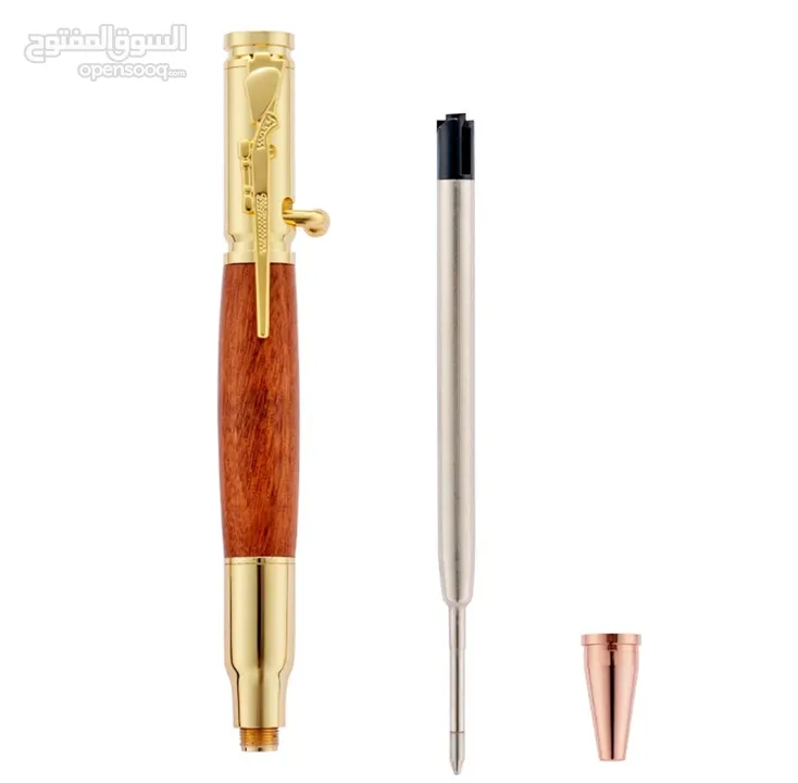 قلم الرصاصة - فخامة لأبعد حدود مصنوع من الستانستيل مقاوم للصدأ و خشب الصندل للناس الراقية