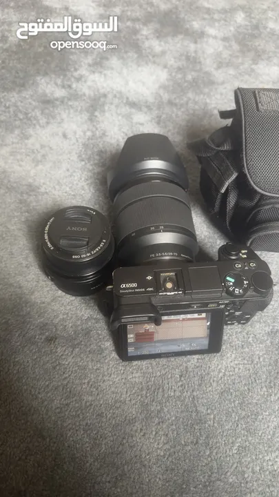 Camera Sony...a6500 ..lens  FE 3.5-5.6/28-70 3.5-5.6/16-50