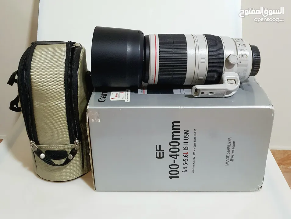 Canon 100-400mm 4.5-5.6L IS II USM العدسة العملاقة من كانون الاصدار الثاني بمانع اهتزاز