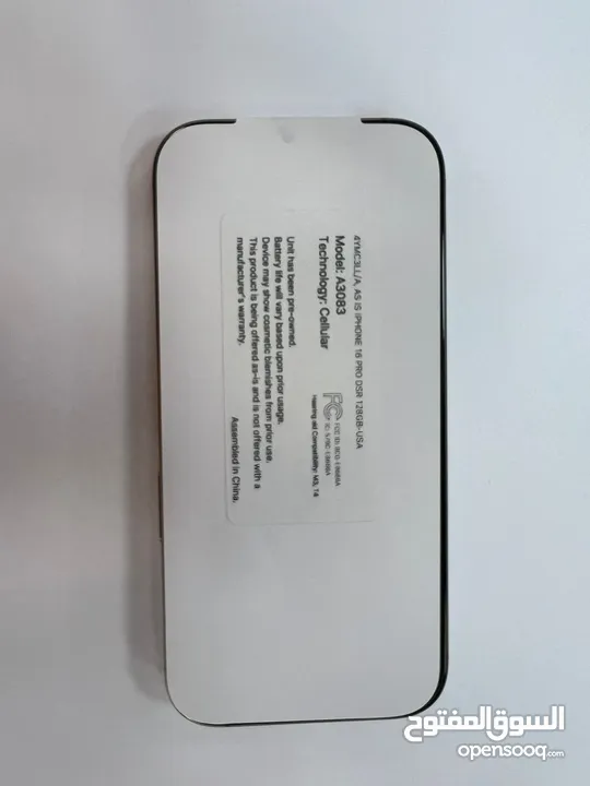 16 pro //128G//100%bt  مأكتف مش    esimمستخدم   بسعر حرق