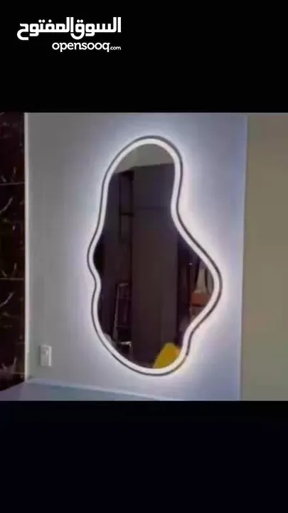 العرض لاسبوع فقط على مرايا الدمعه ومرايا المغاسل المضيئه اجمل العروض خدمه توصيل