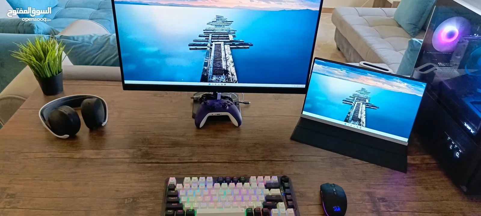 gaming PC setup استخدام شهر خفيف بحالة الوكالة