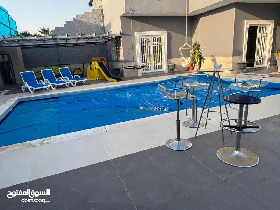شاليه فاخر للايجار اليومي في اجمل مناطق الغور الشونة الجنوبية