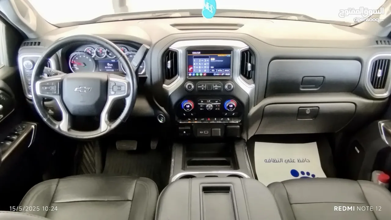 شفروليه سلفرادو 2021 RST Z71  فحص كامل 7 جيد  كلين تايتل جمرك جديد كلين كارفاكس محرك ديزل 6 سلندر