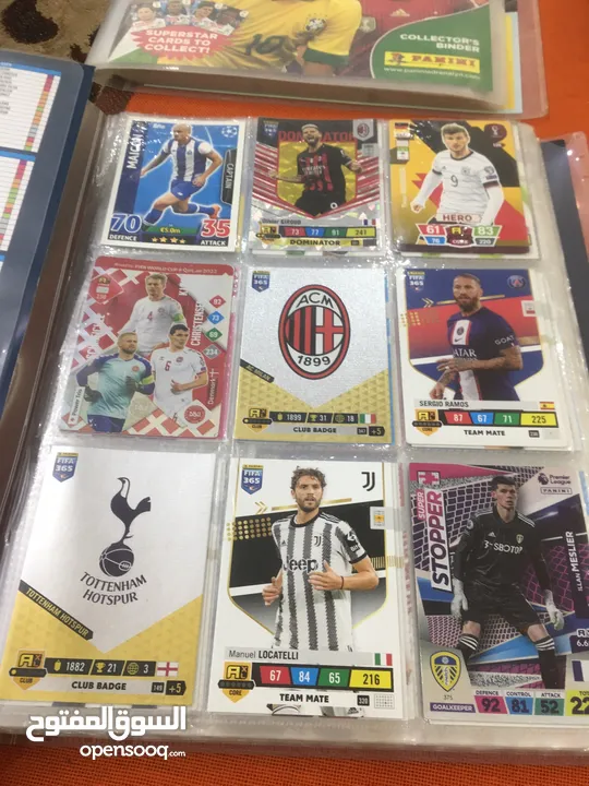 بطاقات رياضة رسمية panini and Topps