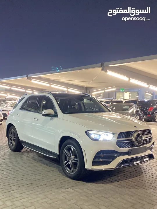 Mercedes GLE450 4matic 2019  سيارة خليجية قرقاش على الضمان الممشى 19k فل اوبشن