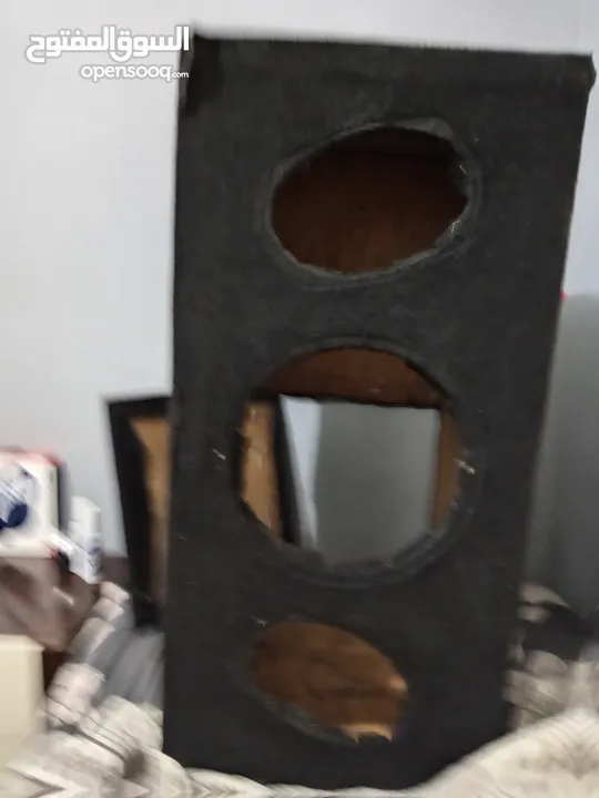 بوكس سماعات سستم سماعتين بيضويات و سبهوفر 12 سم منجد مشدود صندوق قوي ولا رجه فيه شو ما تركبلو سماعات