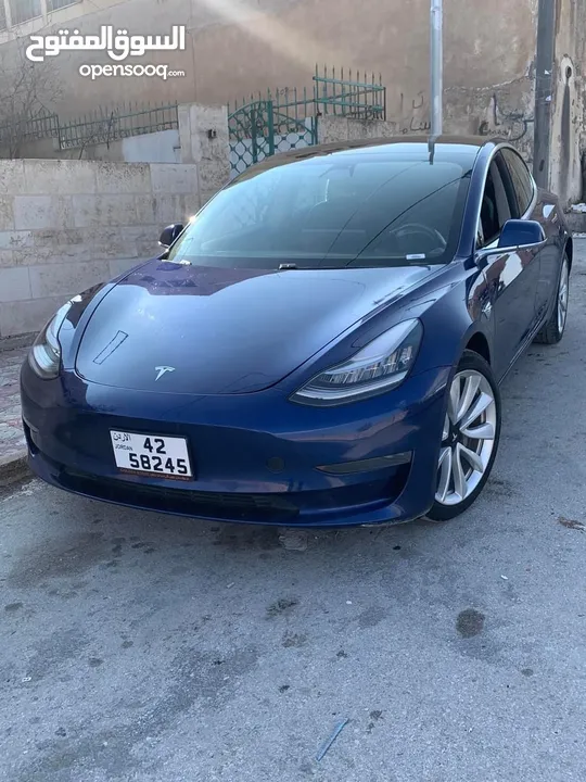 تيسلا 2019 model 3 ستاندرد بلس بحالة الوكالة لون مميز جنط 19 للبيع بسعر لقطة ومحروووووق