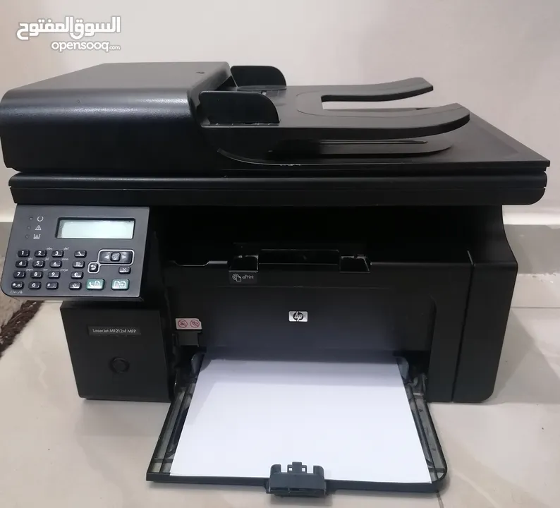 Hp laserjet M1212fn ليزر اسود فقط