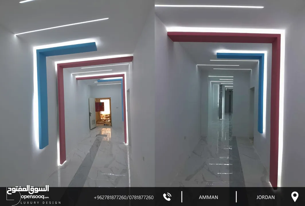 مكتب (LUXURY DESIGN) للتقديم خدمات هندسة التصميم الداخلي والمعماري والتنفيذ والإشراف لكافة المشاريع