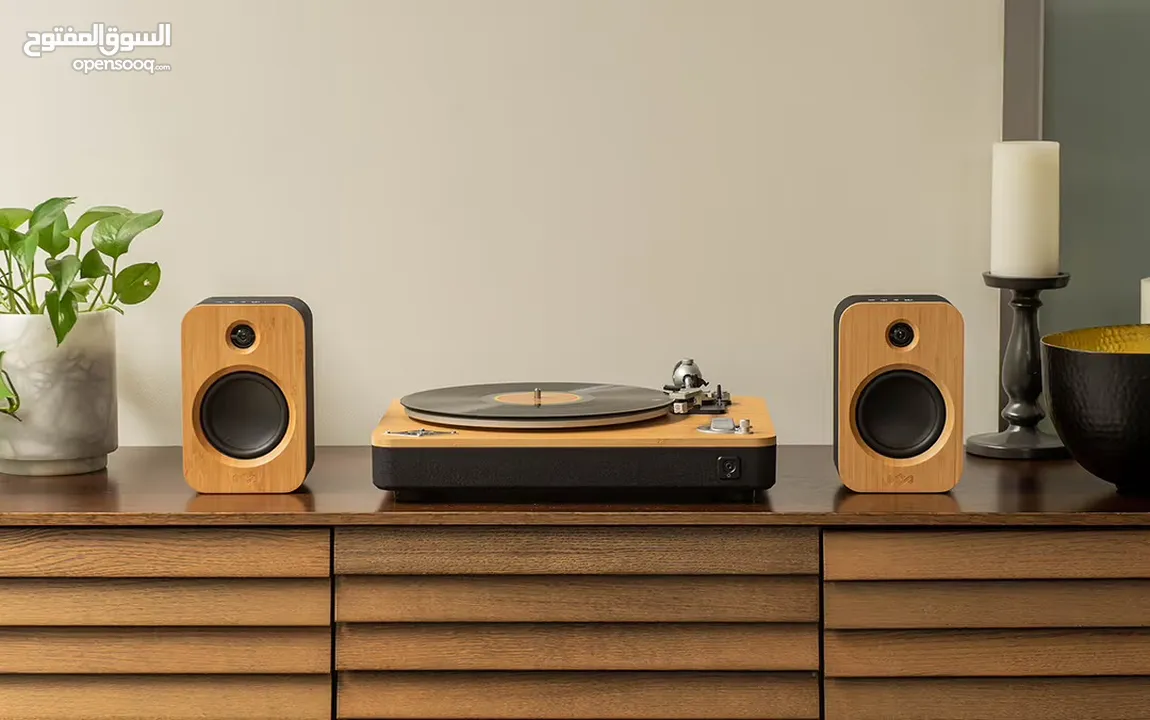 STIR IT UP LUX & GET TOGETHER DUO Premium Wireless Turntable & Bookshelf Speaker Bundle.