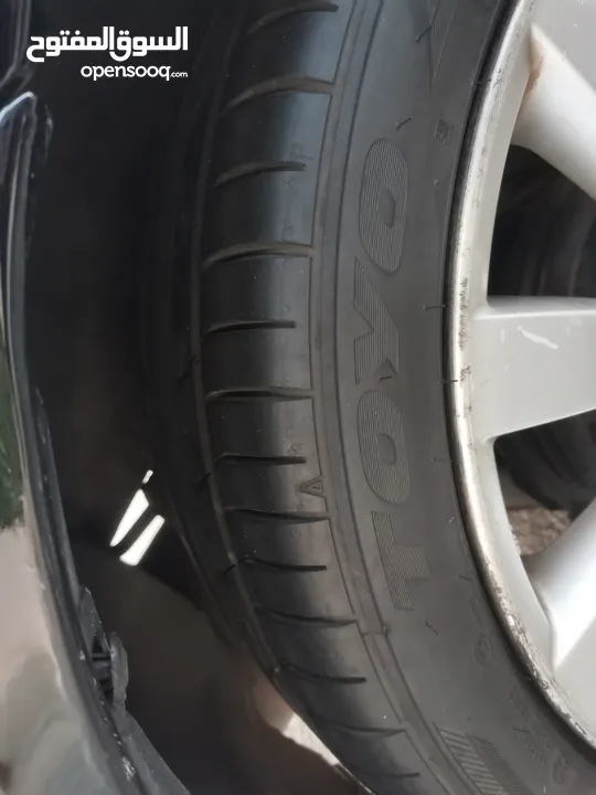 جنط لانسر ex gt 18 مع كوشوك تويو جديد