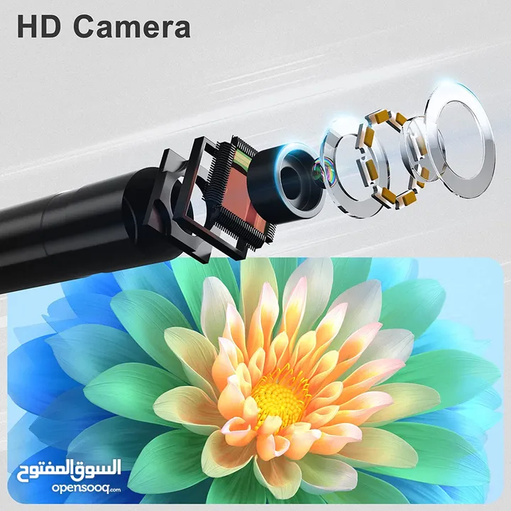 كاميرا موبايل للاماكن الصعب الوصول اليها طول 10 متر IP68 Waterproof 7.9mm Lens Endoscope Camera for 