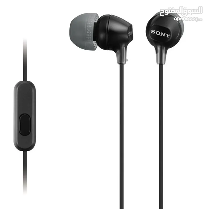 سماعات سوني كيبل مع مايكروفون ذكي Sony Earphones With Smartphone Mic
