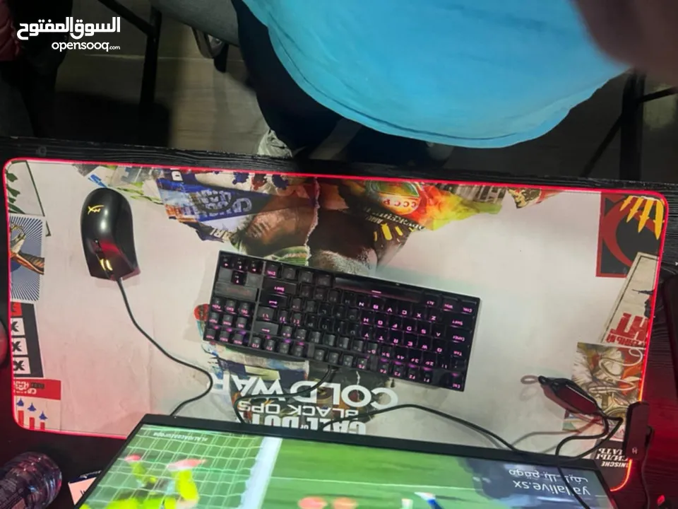 Mouse pad rgb للبيع استعمال يوم واحد بس