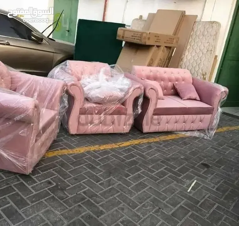 طقم أريكة جديد متوفر مجموعة مريحة جديدة.new sofa set i have..NEW SOFA SET