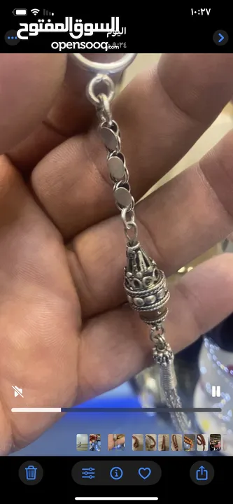 ميدليةًً فضة ايطالي 925للسيارة