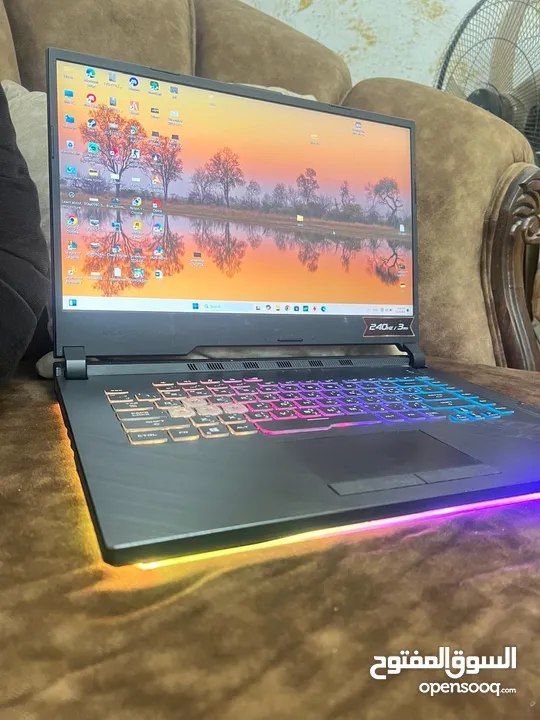 لابتوب اسوس جيمينج مخصص للالعاب والبرامج والاعمال i7 جيل عاشرh كرت2060 شاشه244hz