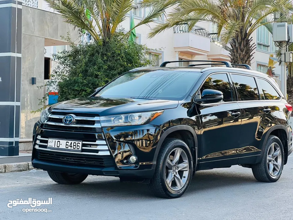 تويوتا هايلاندر هايبرد 2017   محرك 3500 cc  صنف ليمتد  6 مقاعد  اعلى صنف