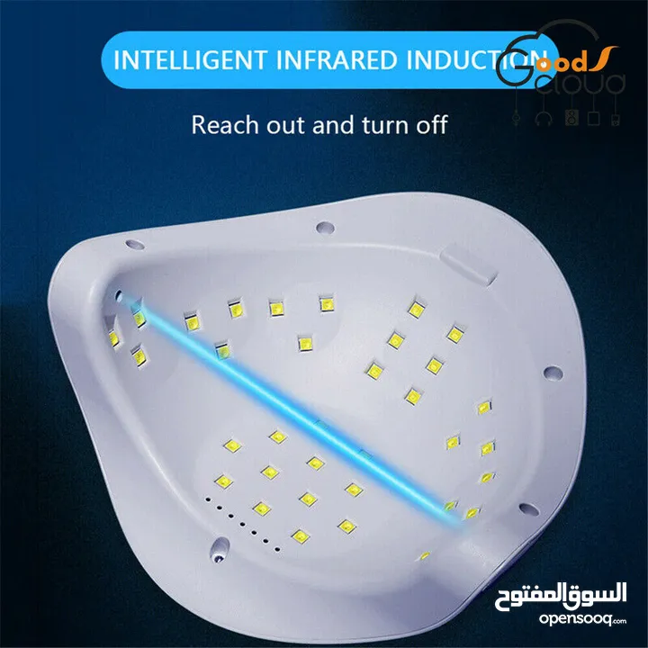 مجفف طلاء الاظافر 80 واط Nail Lamp