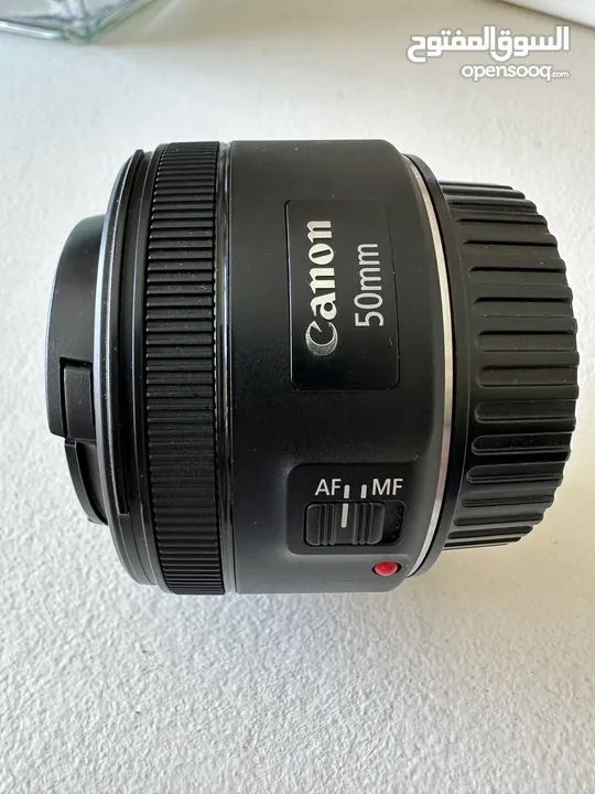 عدسة كانون الاحترافية 50mm 1.8 الاصدار الثاني STM