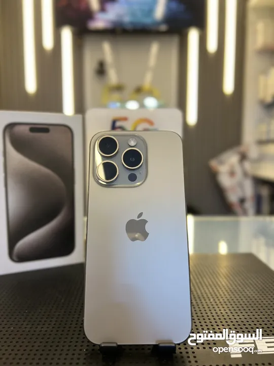 IPhone 15 Pro 128GB battery 100% ‎ايفون 15برو ذاكرة 128جيجا جيجا بطارية 100٪ كفاله سنتين وكيل الاردن