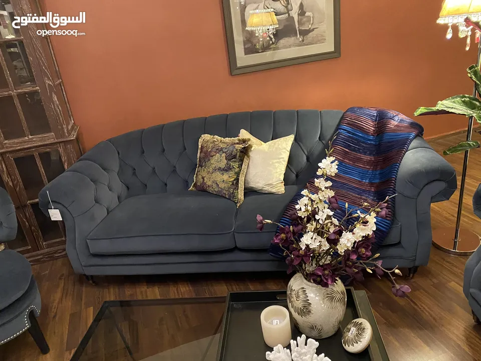 The One Sofa Set with Coffee & Side Tables - Like new condition