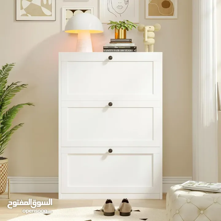 خزانة واحدة تغيّر شكل مدخل بيتك! خزانة أحذية قلابة عصرية وموفرة للمساحة نظّمي مدخل منزلك بذكاء